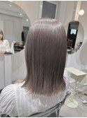 【mami】切りっぱなしボブ×グレージュ