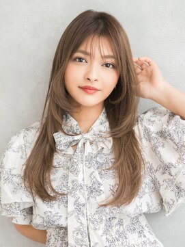 トッカ ヘアアンドトリートメント 難波店 レイヤーミルクティーカラー