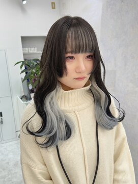 ワンズ リー 上大岡店(One's ly) レイヤーカット/ウェットヘア/オリーブベージュ[上大岡]
