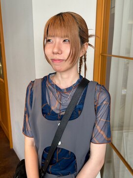 ヘアーズルネッタアベノ(HAIR'S Lunetta abeno) カチモリ風ツインアレンジ【HAIR'S Lunetta 井上】