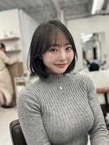 ハピネス 梅田茶屋町店(HAPPINESS) 韓国ボブ/韓国ヘア/顔まわり/ブリーチなし/グレージュ