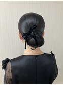 シンプルタイトシニヨン