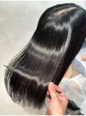 髪質改善トリートメント/暗色カラー/縮毛矯正
