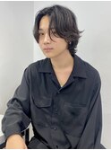 色っぽメンズスタイル 韓国メンズ ニュアンスパーマ