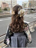 卒業式ヘアセット×袴スタイル