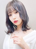 へアメイクワンプラス 四日市(HAIR MAKE ONEplus)&nbsp;【艶感★シースルーバング】韓国 髪型 大人可愛いウェーブ巻き髪