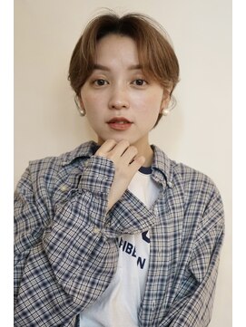 トリッカ 銀座(tricca) 顔周りカット/似合わせカット/ベージュカラー