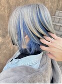 石橋/ブルーカラー/白髪ぼかし/ケアブリーチ/髪質改善ケア