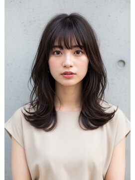 スペス バイ レブラン ヘア(spes by r'e blanc) レイヤースタイル 前髪 フェザーバング