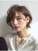 白髪ぼかし似合わせ大人ショート30代40代50代60代◎
