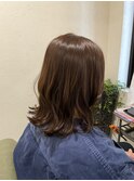 オリーブグレージュで透明感抜群◎色もち最高◎つやつやカラー
