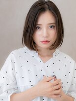 カバーヘア ブリス 川口(COVER HAIR bliss)&nbsp;イヤリングカラー切りっぱなし美髪ワンレンボブX川口30代40代
