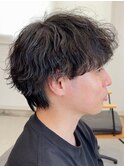 宇都宮メンズカットメンズパーマ波巻きスパイラルパーマツイスパ