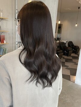 シェル 津山の手店(shel) ブリーチなしカラー/アッシュブラウン/ニュアンスカラー春カラー