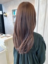 キャアリー(Caary) 福山人気レイヤーロング20代30代艶髪モカブラウンダメージレス