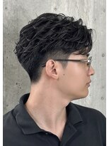 ドアベルヘアリビング(Door Bell hair Living) ビジネスマン大人毛流れパーマ