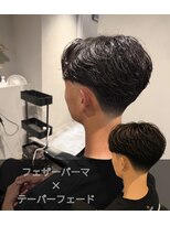 一鳳庵&nbsp;テーパーフェード×フェザーパーマ