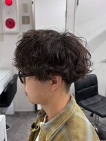 フィフスワン(fifth one)&nbsp;波巻きパーマ×マッシュ