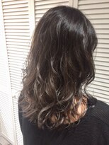 エイト 沖縄豊崎店(EIGHT toyosaki)&nbsp;バレイヤージュ×グレージュ