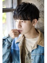 カライングドゥ(ing deux) スーツ短髪ツーブロック束感モテる黒髪シークレットパーマ流行