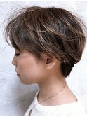 ハーフハイライト アッシュベージュ