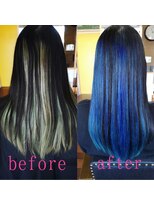 スミカ(sumica)&nbsp;#ブルー　#インナーカラー　#ロング