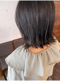 表面 グラデーション 毛先 外ハネ ボブ ヘアスタイル