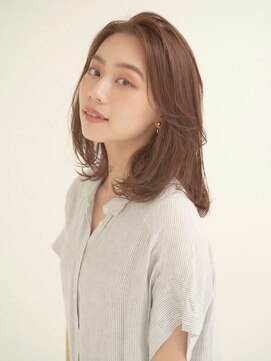 ルクスドレ 新宿(Luxe doree') くびれヘア/アースカラー/地毛風カラー/大人ヘルシー[新宿駅]