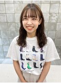 ロングパーマ　フェイスレイヤー