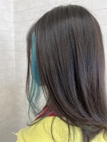 イイカンジヘア(iikanji hair)&nbsp;【iikanji hair】ミディアム×インナーターコイズ