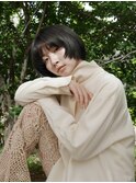 パープルブラック　20代30代40代大人可愛い似合わせカット
