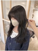透明感カラー×顔まわりカット