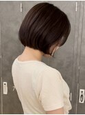 ミニボブ　ベージュカラー
