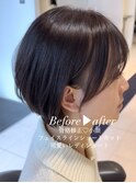 ふんわり可愛いショートヘア★フェイスライン小顔◎