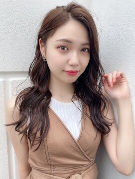 アルケー ヘアアンドヘッドスパ 錦糸町南口店(arche Hair&head spa) 大人かわいい/レイヤーロング/グレーベージュ/前髪パーマ/錦糸町