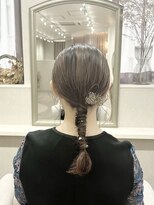 カラークチュール(Color Couture) 外ハネボブ/セクションカラー/ベージュ/グラデーションカラー