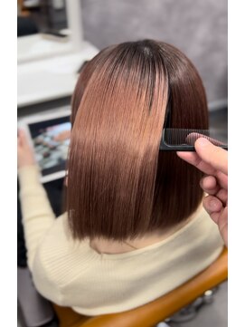 ナナシ(nanac) ブリーチ縮毛矯正×髪質改善トリートメント