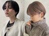 【リピーター様】 デザインカット＋ リタッチカラー＋2stepTR　￥8500