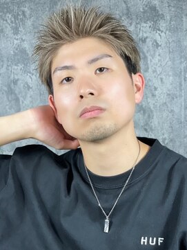 ヒロギンザバーバーショップ 丸の内店(HIRO GINZA BARBER SHOP) ハイトーンスパイキーショート