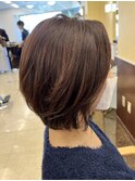 40代50代内巻きひし形ボブレイヤー髪質改善酸性ストレート