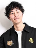 ナチュラルツーブロック 無造作サーフカール