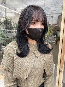 ミリ 奈良店(mm) くびれヘア/近鉄奈良/インナーカラー/くびれスタイル/レイヤー