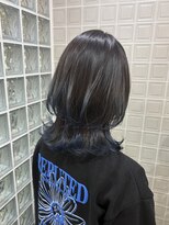 ボアップ 難波店(boappu) #裾カラー #ウルフカット #デザインカラー