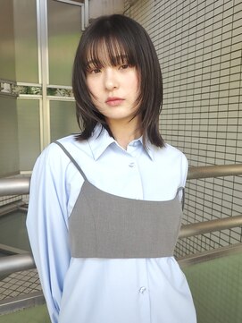 ロジェ(loje) 【loje】ナチュラルミニウルフ/黒髪/ミディアムレイヤー