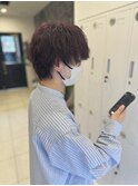 ワインレッド × ツイスパ