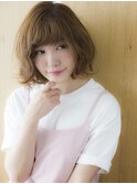 重め前髪ゆるふわフラッフボブディ外ハネボブ似合わせ小顔カット
