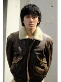 メンズウルフ　マレットヘア