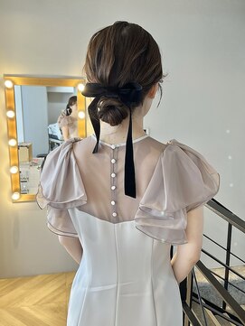 ヌープヘアーアイス(NUUP.hair ici) 20代30代40代◎結婚式アッシュカラーこなれ大人まとめ髪シニヨン