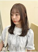 【snuw_ayano】伸ばしかけ/レイヤーカット/マロンブラウン