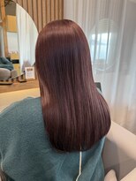 コレットヌーク(COLLET neuk)&nbsp;顔まわりレイヤー ロング/ ラベンダーピンク